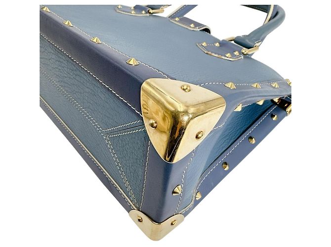 Borsa a mano in pelle Suhali Louis Vuitton Blu - vista 7