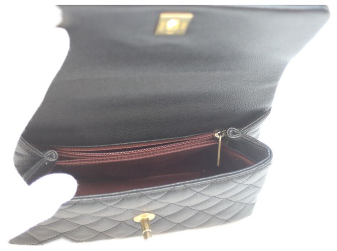 Coco Handle Borsa a Spalla Chanel No. 27 in Caviar Nero con Manico Coco - vista 10