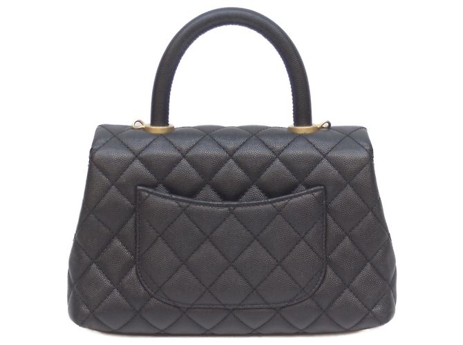 Coco Handle Borsa a Spalla Chanel No. 27 in Caviar Nero con Manico Coco - vista 3