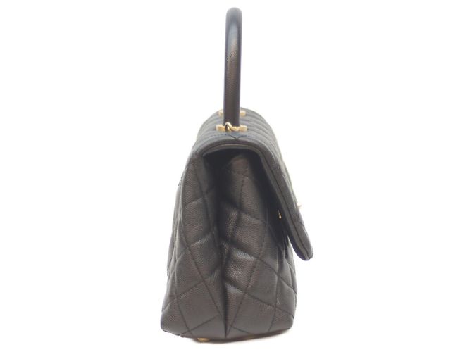 Coco Handle Borsa a Spalla Chanel No. 27 in Caviar Nero con Manico Coco - vista 4
