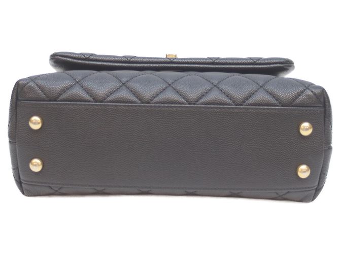 Coco Handle Borsa a Spalla Chanel No. 27 in Caviar Nero con Manico Coco - vista 5