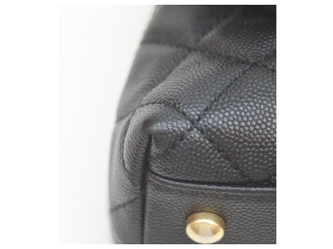 Coco Handle Borsa a Spalla Chanel No. 27 in Caviar Nero con Manico Coco - vista 8