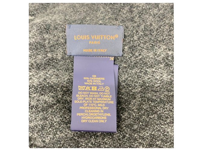 Stola in gradiente Monogram grigia Louis Vuitton Marrone - vista 5