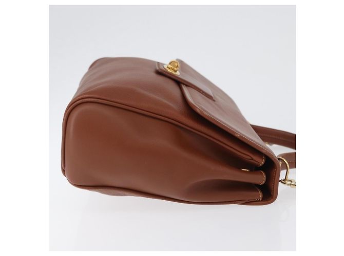 Gucci Vintage Leather Marrone - vista 3