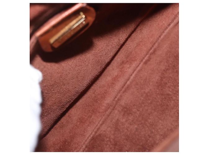 Gucci Vintage Leather Marrone - vista 5