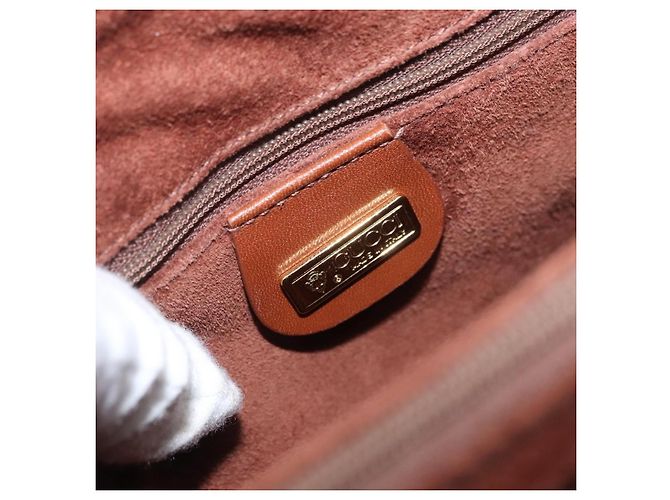 Gucci Vintage Leather Marrone - vista 6