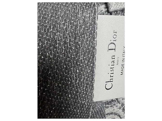 Be Dior Borsa Dior Tote Book in cotone argento - vista 5