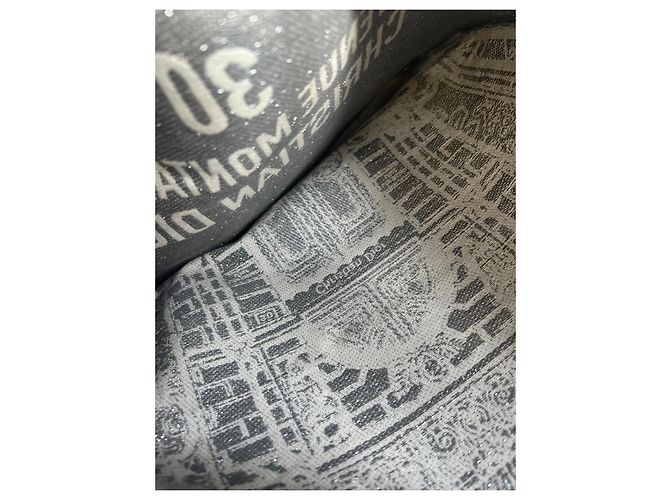 Be Dior Borsa Dior Tote Book in cotone argento - vista 6