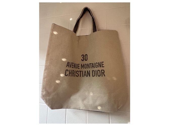 Be Dior Borsa Dior Tote Book in cotone argento - vista 8