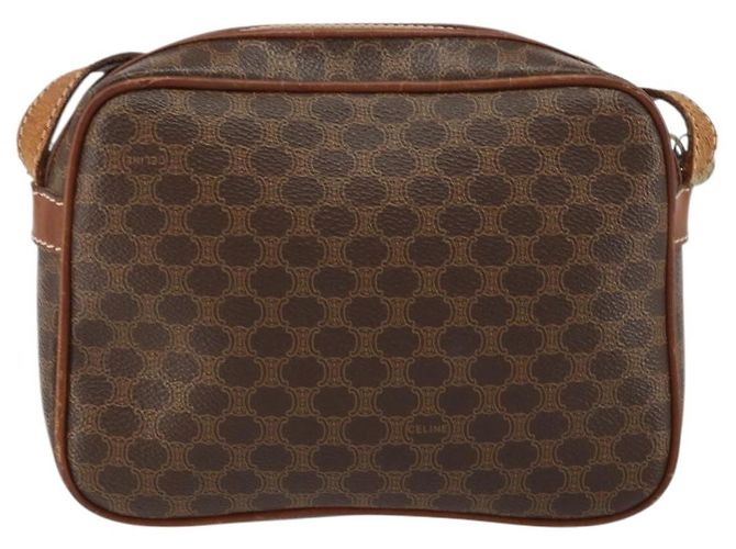 Céline Celine Vintage Macadam Canvas et Cuir Marron - vue 2