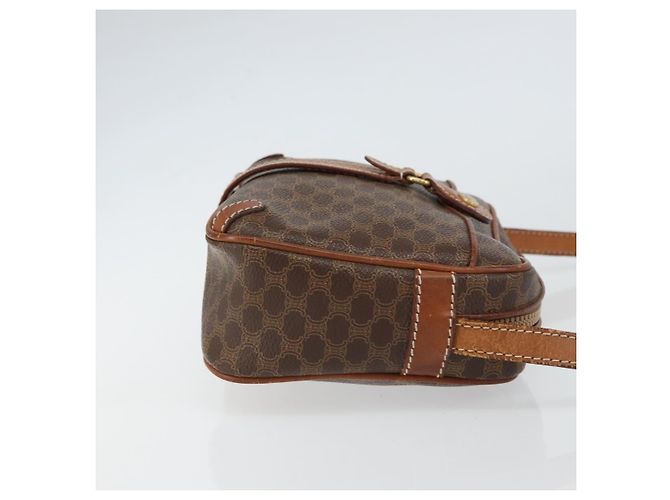 Céline Celine Vintage Macadam Canvas et Cuir Marron - vue 3