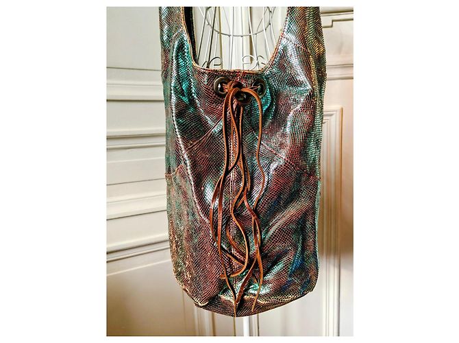 Minority Iridescent Lederhandtasche Metallisch - Ansicht 2