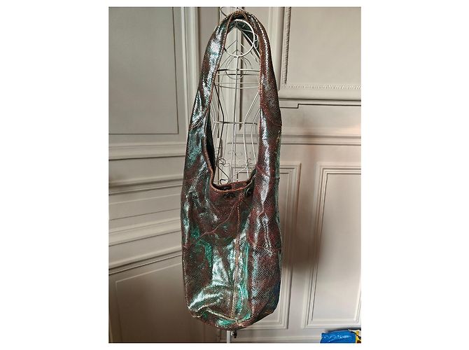 Minority Iridescent Lederhandtasche Metallisch - Ansicht 3