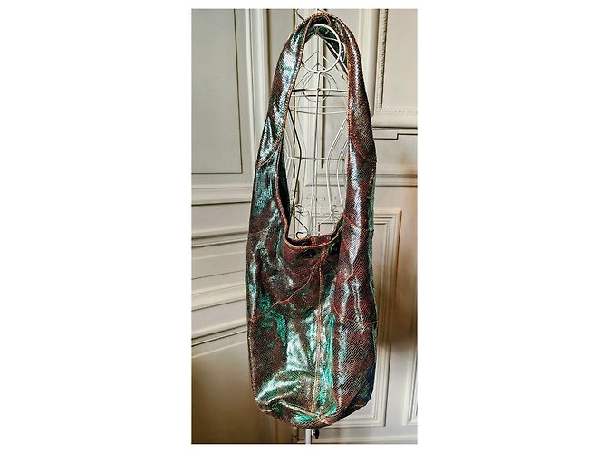 Minority Iridescent Lederhandtasche Metallisch - Ansicht 4