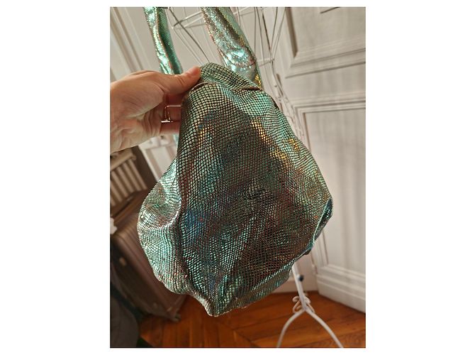 Minority Iridescent Lederhandtasche Metallisch - Ansicht 5
