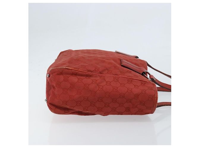 Gucci Vintage Open Tote GG Canvas and leather Medium Rosso - vista 3
