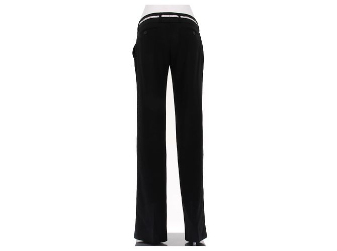 Dolce & Gabbana Schwarze Wollhose Größe 38 - Ansicht 2
