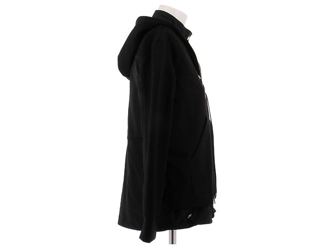 Autre Marque Giacca con cappuccio nera Nero - vista 3