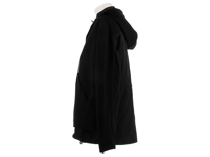Autre Marque Giacca con cappuccio nera Nero - vista 4