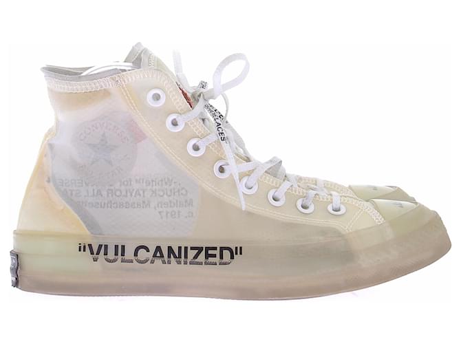 Off White Weiße Converse-Sneaker - Ansicht 2