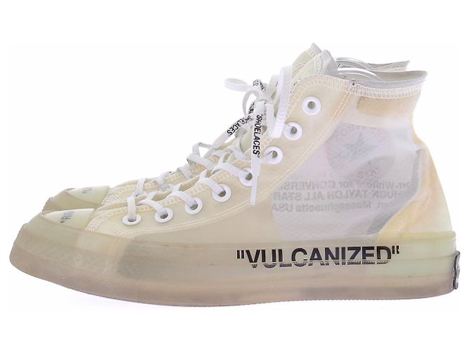 Off White Weiße Converse-Sneaker - Ansicht 3