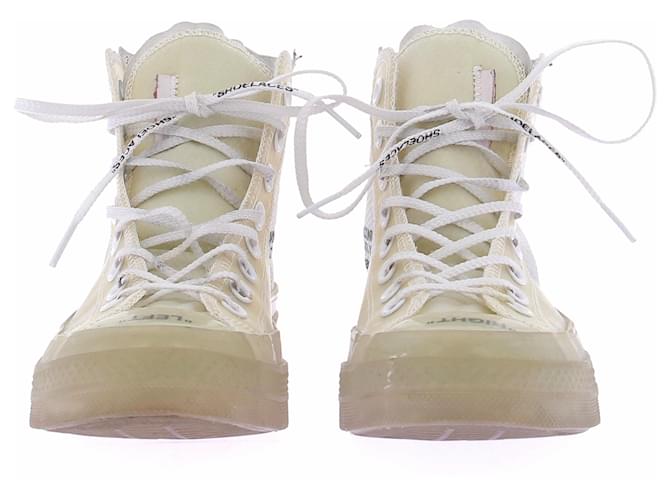Off White Weiße Converse-Sneaker - Ansicht 4
