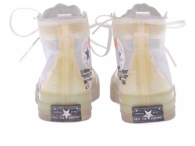 Off White Weiße Converse-Sneaker - Ansicht 5