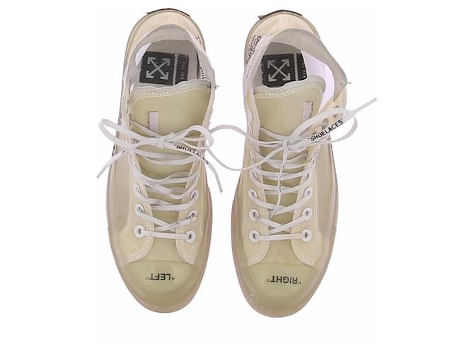 Off White Weiße Converse-Sneaker - Ansicht 6