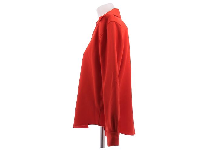 Top de algodón rojo Ami Talla 40 Roja - vista 4