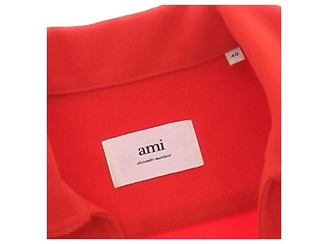 Top de algodón rojo Ami Talla 40 Roja - vista 6