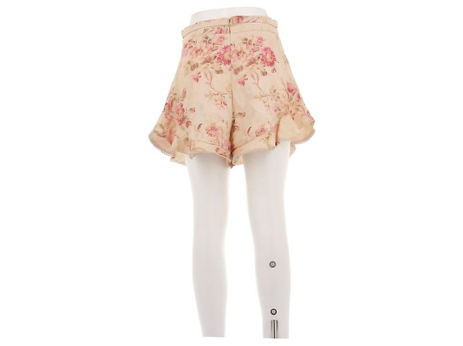 Zimmermann Leinenshorts mit Blumenmuster Mehrfarben - Ansicht 2