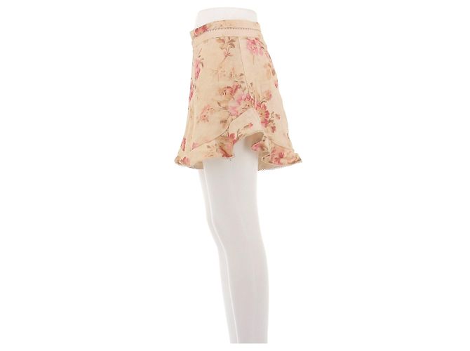 Zimmermann Leinenshorts mit Blumenmuster Mehrfarben - Ansicht 4