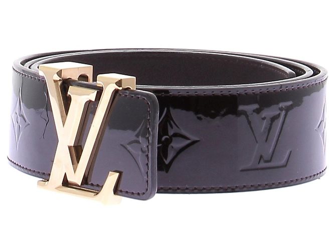 Louis Vuitton Cintura in pelle verniciata Nero - vista 3