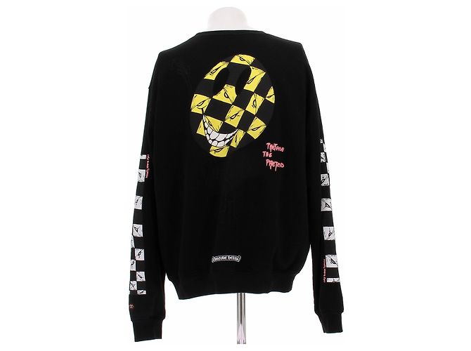 Chrome Hearts Sweatshirt aus Baumwolle schwarz mit Print - Ansicht 2