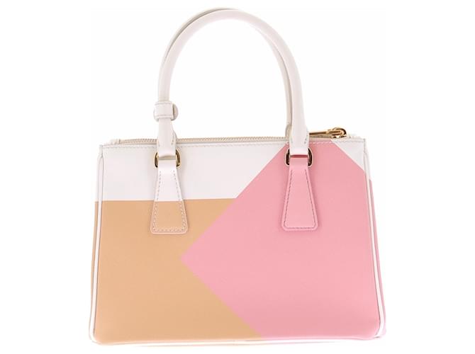Prada Borsa "Galleria" bianca rosa e pesca Multicolore - vista 2