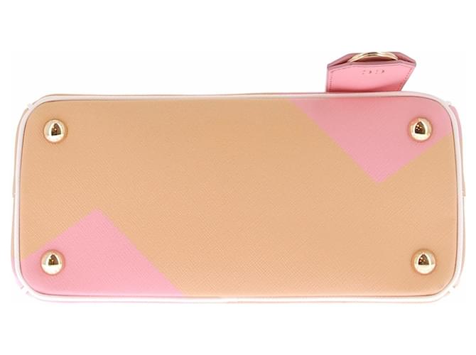Prada Borsa "Galleria" bianca rosa e pesca Multicolore - vista 7