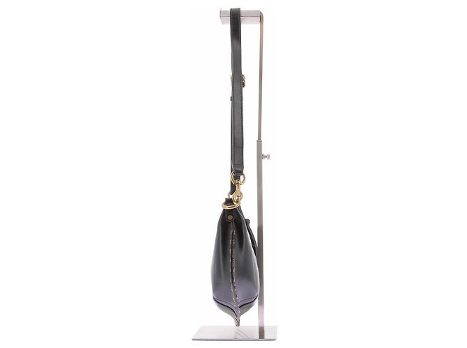 Isabel Marant Bolso 'Oskan Moon' negro de cuero - vista 3