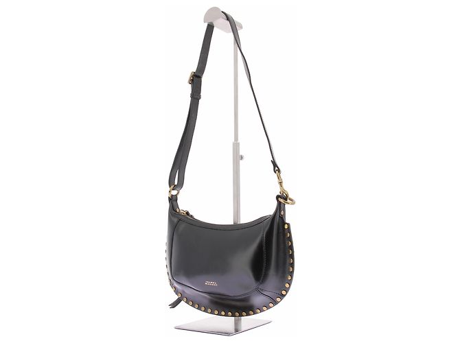 Isabel Marant Bolso 'Oskan Moon' negro de cuero - vista 5