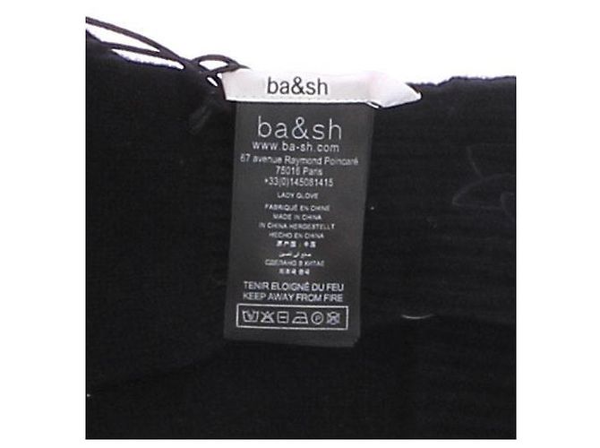 Ba&Sh Schwarze Kaschmirhandschuhe - Ansicht 3