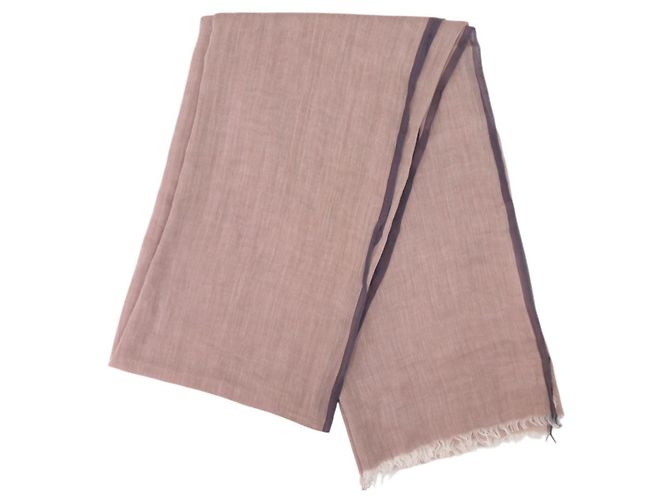 Chal Naoshima de Hermès en algodón rosa - vista 4
