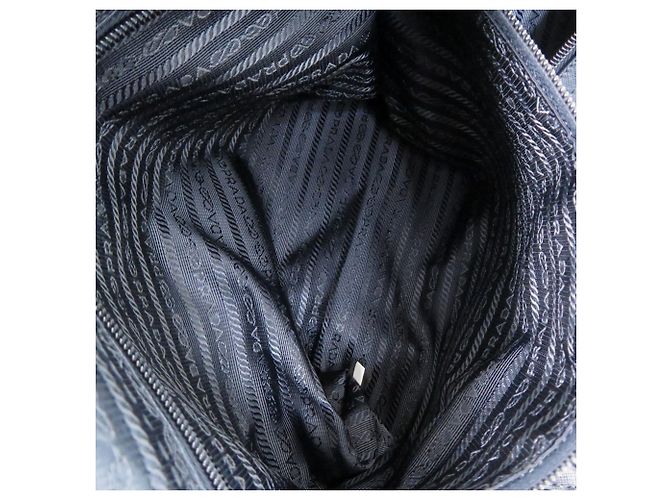 Borsa Boston Prada 2 in 1 blu navy - vista 6