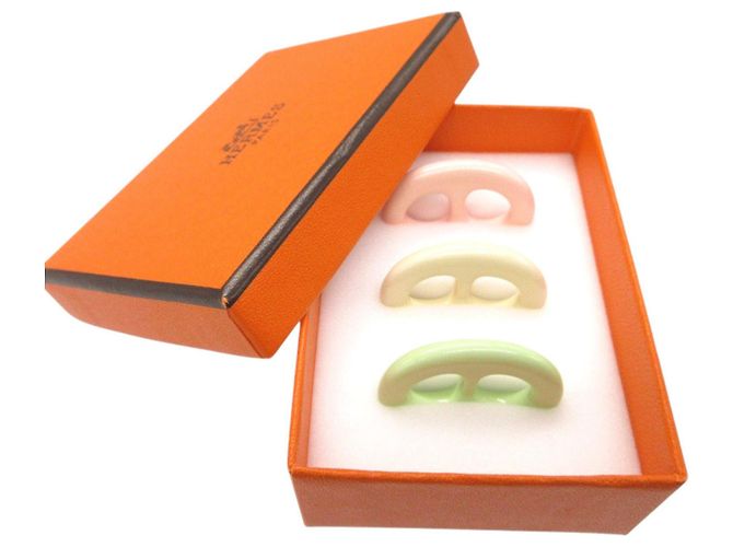 Ring Bufanda Muffler de Madera Laca Chaine d'Ancre Tribo de Hermès Rosa Crudo - vista 2