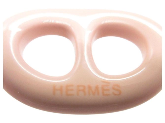 Ring Bufanda Muffler de Madera Laca Chaine d'Ancre Tribo de Hermès Rosa Crudo - vista 3