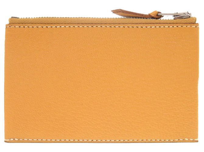 Monedero Clarisse PM en cabra natural Sable de Hermès - vista 3