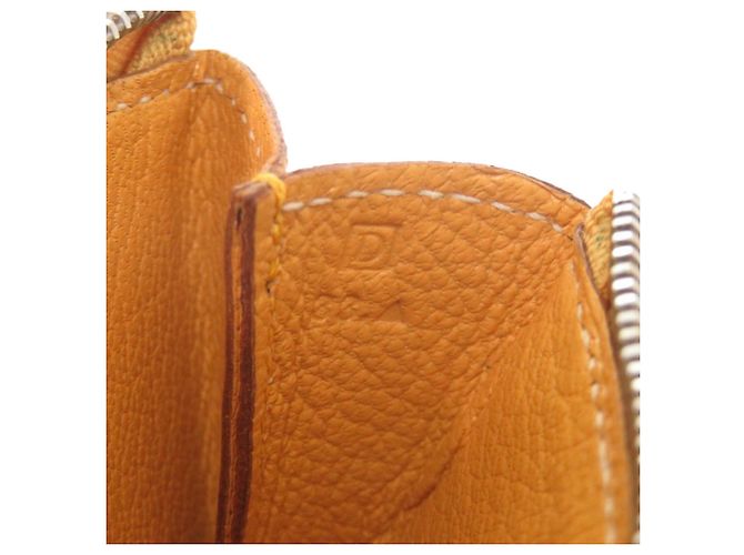 Monedero Clarisse PM en cabra natural Sable de Hermès - vista 7