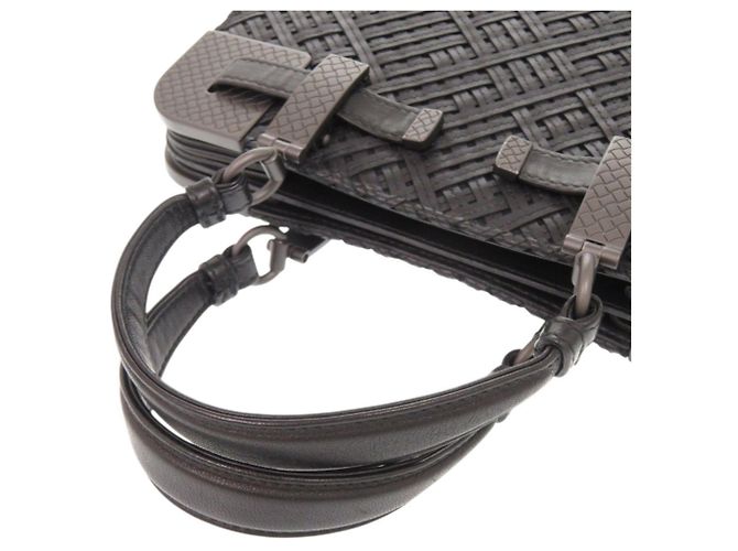 Borsa in pelle nera Bottega Veneta Nero - vista 5