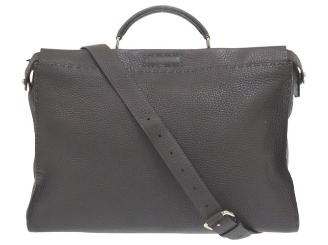 Borsa in pelle Fendi 2 in 1 Selleria Peekaboo Monster Bugseye - vista 2