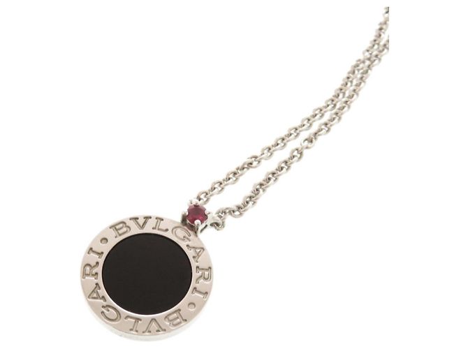 Bulgari Collana Bvlgari Save the Children in argento sterling 925 con onice e rubino Nero - vista 8