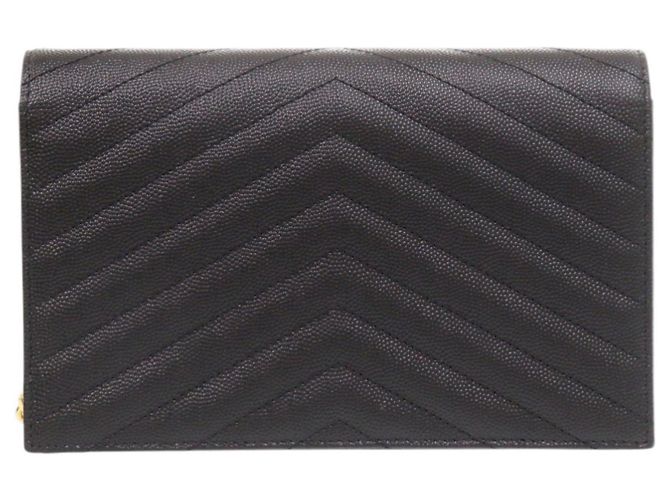 Borsa a spalla in pelle nera Yves Saint Laurent Nero - vista 3