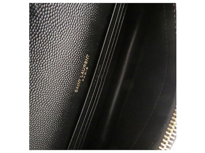 Borsa a spalla in pelle nera Yves Saint Laurent Nero - vista 6